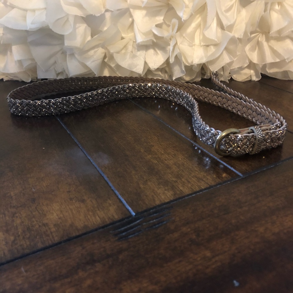 Braided Gold/Glitter Belt